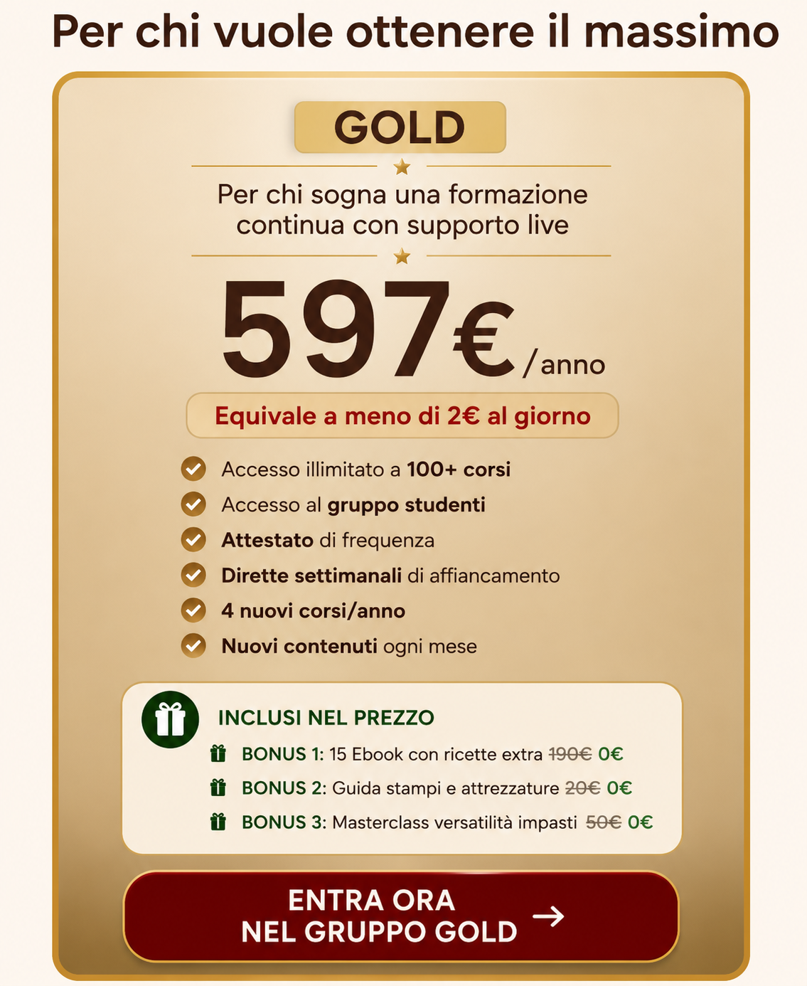Golosamente Club Gold